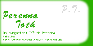 perenna toth business card